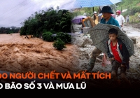  200 người chết và mất tích do bão số 3 và mưa lũ