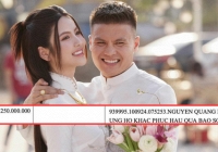 Đã có kết quả sao kê từ thiện của Quang Hải, thêm tiền bán xe tổng số tiền ủng hộ là bao nhiêu?