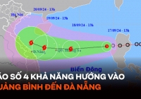 Bão số 4 sắp hình thành trên Biển Đông, khả năng hướng vào Quảng Bình đến Đà Nẵng 