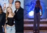 Tiểu thư Harper nhà Beckham xinh như búp bê, không cần diện váy 2 dây hở hang vẫn chiếm spotlight khi ở cạnh bố mẹ nổi tiếng