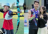 Hot: Hotboy cầm cờ Lê Đức Phát hẹn hò hotgirl bắn cung Ánh Nguyệt, chuyện tình nảy nở khi cùng tham dự Olympic Paris 2024