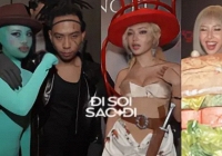 Tiệc Halloween hot nhất Vbiz: Châu Bùi - Quỳnh Anh Shyn cosplay 'chặt chém', tlinh dắt người yêu 'quậy' chấn động