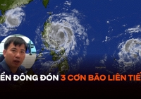 Biển Đông đón 3 cơn bão liên tiếp