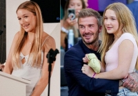 Con gái Beckham lộ yếu điểm nhan sắc qua ống kính truyền thông