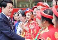 Chủ tịch nước Lương Cường gặp mặt các đại biểu phụ nữ cao tuổi tiêu biểu toàn quốc