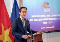 Việt Nam công bố tái ứng cử vào Hội đồng Nhân quyền Liên hợp quốc nhiệm kỳ 2026-2028