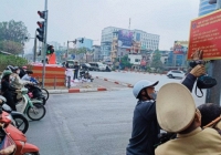 Hà Nội lắp biển thông báo mức xử phạt vi phạm tại 58 nút giao thông