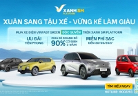 GSM bắt đầu nhận đặt cọc 4 dòng xe  VINFAST GREEN từ ngày  17/03/2025
