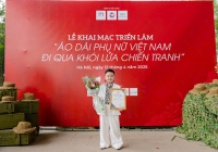 Gia Hưng- cậu bé đa tài của xứ Lào Cai, gương mặt Đại sứ hình ảnh chương trình 'Áo dài Việt -đi qua khói lửa chiến tranh'
