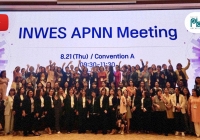 Tiết mục biểu diễn nhiều cảm xúc của đoàn Việt Nam tại tiệc chia tay INWES-APNN 2025.