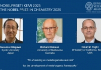 Bộ ba nhà khoa học đoạt giải Nobel Hóa học 2025 nhờ công trình về vật liệu “túi xách của phù thủy Hermione”