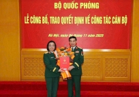 Nữ Phó Giám đốc Bệnh viện Trung ương Quân đội 108 được thăng quân hàm Trung tướng