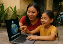 Nuôi con thời AI - Hướng dẫn con khám phá thế giới với AI (dành cho phụ huynh muốn con học sáng tạo - tư duy - hội nhập)