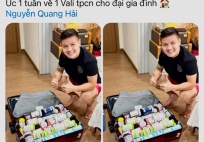 Chu Thanh Huyền khoe Quang Hải mang vali đầy thực phẩm chức năng từ nước ngoài về: Luật sư nói gì?