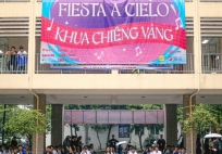 Học sinh trường THPT Chuyên Đại học Sư phạm thử thách trí tuệ tại “Khua Chiêng Vàng”