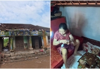 Pha thoát nạn của cụ bà 105 tuổi trong ngôi nhà cổ ở Đắk Lắk khi nước lũ dâng cao 1m