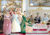 Độc lạ “Gia Tộc Họ Đặng”: 7 chị chồng thuê váy quý tộc châu Âu mở tiệc đầy tháng cho cháu