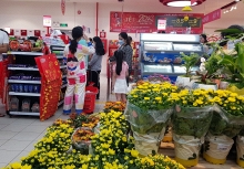 Sôi động thị trường hoa Tết