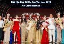 Đoàn Thị Thu Hằng đăng quang Hoa hậu Quý bà Hòa bình Việt Nam 2023