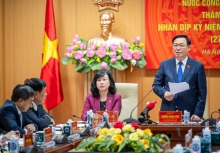Chủ tịch Quốc hội Vương Đình Huệ đến thăm và làm việc tại Bộ Y tế nhân dịp kỷ niệm 69 năm ngày Thầy thuốc Việt Nam