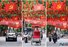 Hà Nội “nhuộm” sắc đỏ sao vàng chào mừng Quốc khánh 2/9