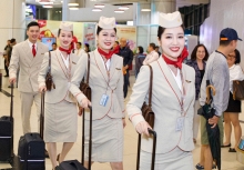Những hình ảnh chuyến bay đầu tiên của hãng hàng không Sun PhuQuoc Airways