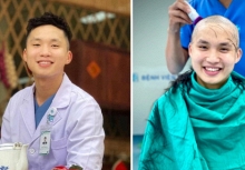 Bác sĩ TPHCM cạo trọc đầu chuẩn bị tham gia chống dịch Covid-19 tại Bắc Giang