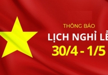Người lao động được nghỉ 4 ngày liên tiếp dịp lễ 30/4 - 1/5