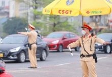 Cảnh sát giao thông khuyến cáo người dân tham gia giao thông khi diễn ra SEA Games 31