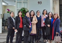 Lãnh đạo Hội Nữ trí thức Việt Nam tới thăm và chúc Tết các đơn vị thành viên