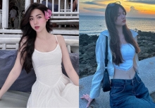 Hai 'em gái' mỹ nữ hot nhất làng bóng đá: Em gái 'chủ tịch' Văn Toàn khoe body cực phẩm, vòng eo của em gái Văn Lâm gây sốt