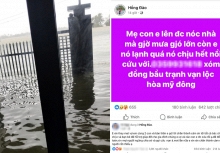 Người chồng cập nhật tình hình mới nhất của mẹ con mắc kẹt trên nóc nhà, cầu cứu xuyên đêm trong lũ dữ ở Đắk Lắk