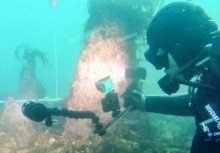 Phát hiện bức tường 7.000 năm tuổi dưới đáy biển nước Pháp