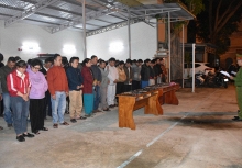 Bắt tạm giam, khám xét nơi ở của 16 đối tượng trong một chuyên án vừa bị triệt phá