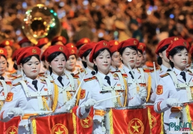 Tổng hợp luyện diễu binh, diễu hành tại Quảng trường Ba Đình chuẩn bị cho ngày lễ trọng đại