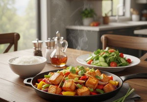 Cá hồi lúc lắc, biến tấu mới cho bữa cơm gia đình