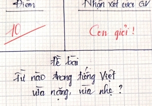 Từ nào trong Tiếng Việt vừa nặng, vừa nhẹ? - Trả lời đúng, bạn lọt top 1% người thông minh nhất!