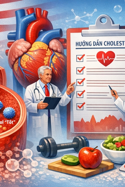 Chuyên gia tim mạch Mỹ công bố bộ hướng dẫn mới về việc kiểm soát cholesterol