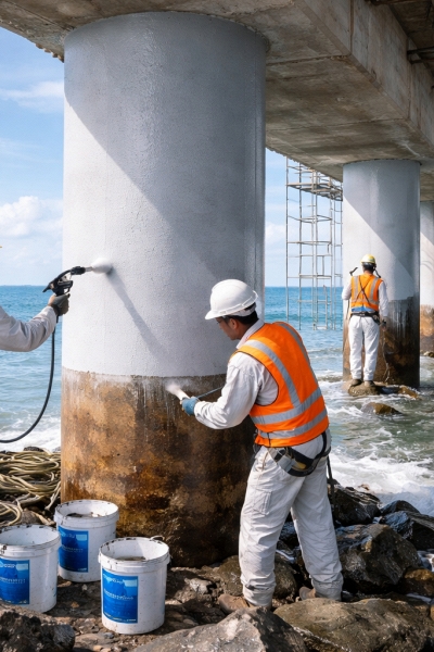 Nghiên cứu ứng dụng lớp phủ có độ bền cao bảo vệ công trình bê tông cốt thép vùng ven biển