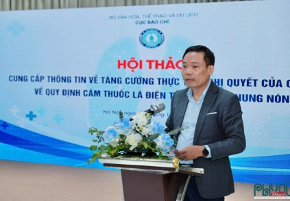 Tăng cường thực thi lệnh cấm thuốc lá điện tử: Báo chí giữ vai trò then chốt
