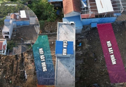 Diễn biến bất ngờ vụ xây nhầm nhà: Bất ngờ phát hiện ngôi mộ khi 'thần đèn' di chuyển căn nhà, phải dừng lại làm lễ