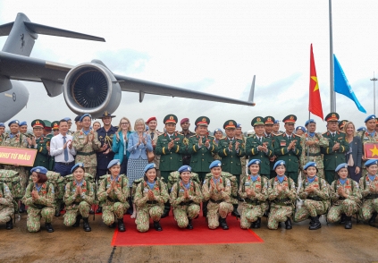 17 nữ quân nhân tham gia nhiệm vụ gìn giữ hòa bình Liên hợp quốc