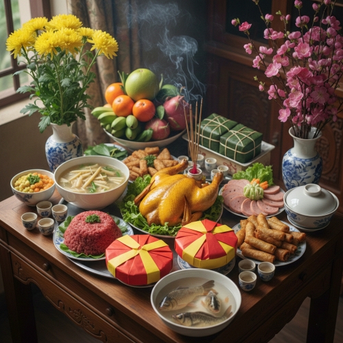 Mâm cỗ cúng ông Công ông Táo: Giữ nếp xưa trong nhịp sống mới