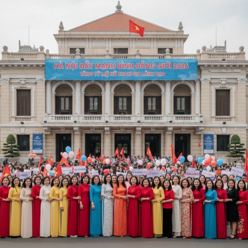 Hà Nội đẩy mạnh bình đẳng giới năm 2026, hướng tới tăng tỷ lệ nữ tham gia lãnh đạo