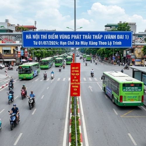 Thí điểm cấm xe máy xăng tại vùng phát thải thấp: Hà Nội đi từng bước, không “cấm đồng loạt”