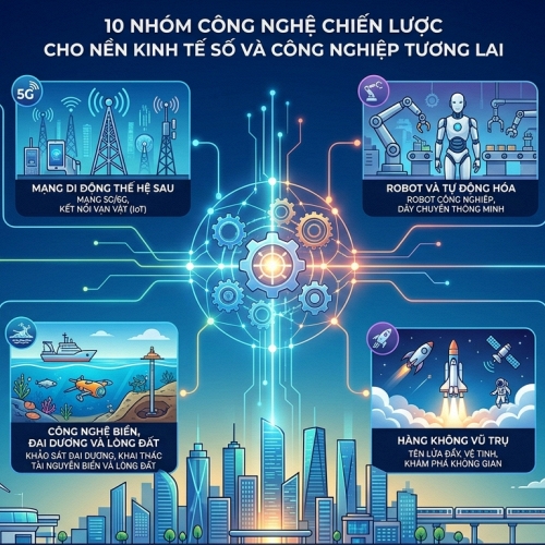 Việt Nam định hình 10 nhóm công nghệ chiến lược, ưu tiên phát triển 30 sản phẩm trọng điểm