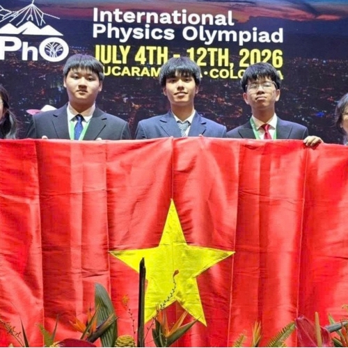 Đội tuyển Việt Nam giành 4 Huy chương Vàng Olympic Vật lý quốc tế 2026