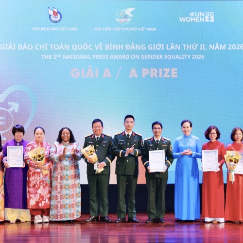 Trao Giải Báo chí toàn quốc về Bình đẳng giới 2026 cho 24 tác phẩm xuất sắc