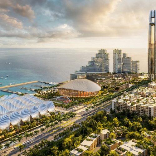 Thi công thần tốc giữa đảo Ngọc: Siêu tổ hợp APEC Phú Quốc dần thành hình