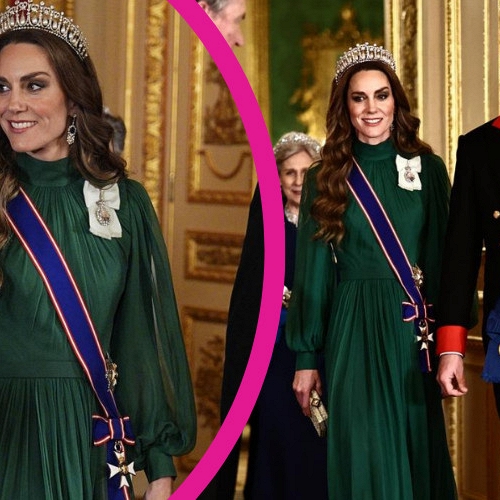 Vương phi Kate chiếm trọn spotlight tiệc Hoàng gia: Đội vương miện của mẹ chồng Diana, xỏ đôi giày huyền thoại của Carrie Bradshaw